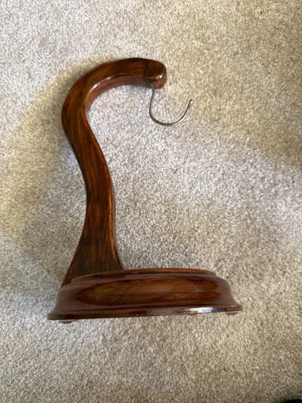 Handcrafted Acacia Wood Banana Holder Stand Rustic Farmhouse Banana Hanger